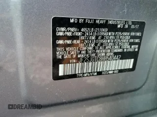 2017 Subaru Forester Touring с VIN JF2SJGTC8HH540442, выставлен на аукционе Copart как лот 52408715 с пробегом 104 016 миль миль и Списание • Salvage title. История ставок и продаж доступна на DreamBid. Изображение 13.