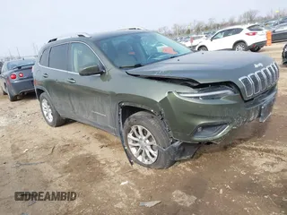 2019 Jeep Cherokee Latitude with VIN 1C4PJMCB7KD283699, listed as a IAAI auction lot 41548866 with 95,723 mi miles. Bid and sale history available at carsss.com. Image 1.