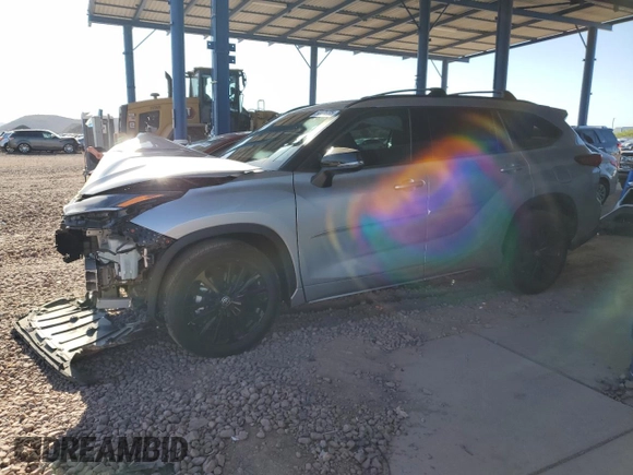 2023 Toyota Highlander L with VIN 5TDKDRAH0PS021900, listed as a Copart auction lot 54471235 with 24,021 mi miles and Salvage title. Bid and sale history available at DreamBid. Image 1.
