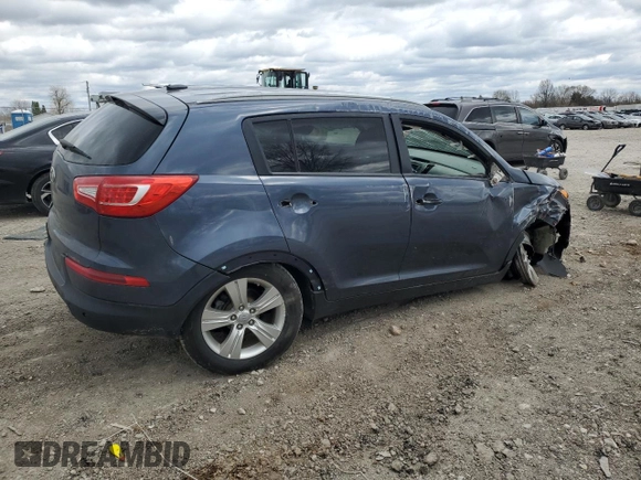 2012 Kia Sportage LX with VIN KNDPBCA26C7227327, listed as a Copart auction lot 53159915 with Not provided miles and Salvage title. Bid and sale history available at DreamBid. Image 3.