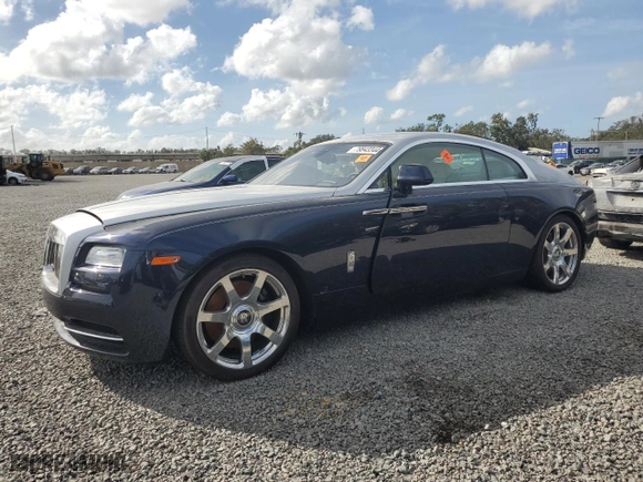 2014 Rolls-Royce Wraith with VIN SCA665C55EUX84597, listed as a Copart auction lot 79843344 with 0 mi miles and Salvage Title. Bid and sale history available at carsss.com. Image 1.