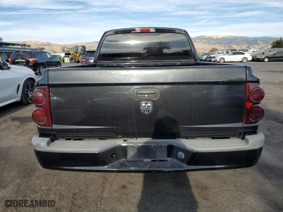 2006 Dodge Dakota SLT with VIN 1D7HE48K56S687447, listed as a Copart auction lot 74641494 with 174,798 mi miles and Salvage Title. Bid and sale history available at carsss.com. Image 6.