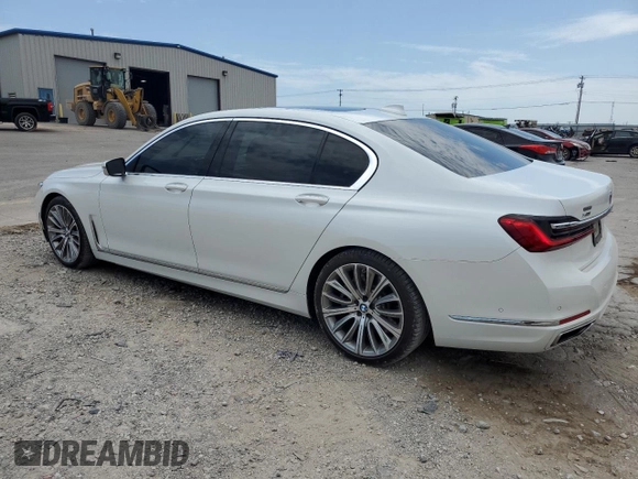 2020 BMW 7 Series 750i xDrive with VIN WBA7U2C06LGM26634, listed as a Copart auction lot 59951453 with 0 mi miles. Bid and sale history available at carsss.com. Image 2.
