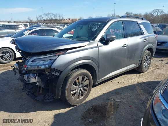 2024 Nissan Pathfinder SV with VIN 5N1DR3BC5RC253046, listed as a IAAI auction lot 41671743 with 14,916 mi miles. Bid and sale history available at carsss.com. Image 17.