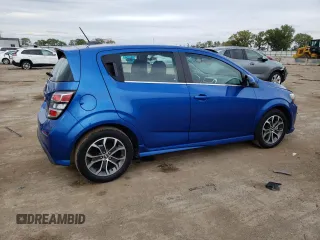 2017 Chevrolet Sonic LT with VIN 1G1JD6SH8H4166472, listed as a Copart auction lot 72593214 with 29,297 mi miles and Salvage Title. Bid and sale history available at carsss.com. Image 3.