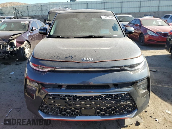 2021 Kia Soul Turbo with VIN KNDJ53AFXM7738279, listed as a Copart auction lot 77815624 with 23,793 mi miles and Salvage Title. Bid and sale history available at DreamBid. Image 5.