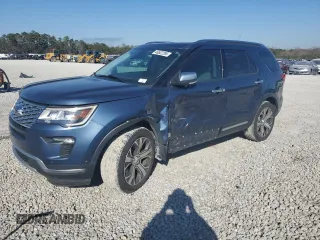 2018 Ford Explorer Platinum with VIN 1FM5K8HT5JGC38878, listed as a Copart auction lot 46522295 with 81,768 mi miles and Salvage Title. Bid and sale history available at DreamBid. Image 1.