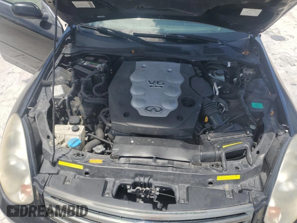 2005 Infiniti G35 with VIN JNKCV51F75M313074, listed as a Copart auction lot 54446015 with 203,991 mi miles and Salvage Title. Bid and sale history available at DreamBid. Image 11.