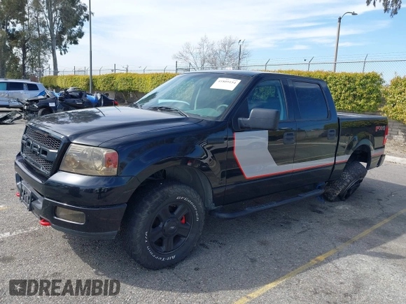 2004 Ford F-150 XLT with VIN 1FTPW14554KD15508, listed as a IAAI auction lot 41809154 with 184,790 mi miles. Bid and sale history available at carsss.com. Image 17.