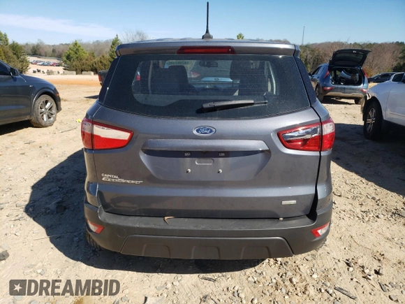 2020 Ford EcoSport S with VIN MAJ3S2FEXLC387123, listed as a Copart auction lot 47451105 with 26,683 mi miles and Salvage Title. Bid and sale history available at carsss.com. Image 6.