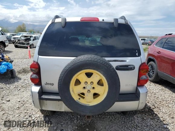 2002 Jeep Liberty Limited with VIN 1J8GL58K52W347390, listed as a Copart auction lot 55655815 with 192,318 mi miles and Clean Title. Bid and sale history available at carsss.com. Image 6.