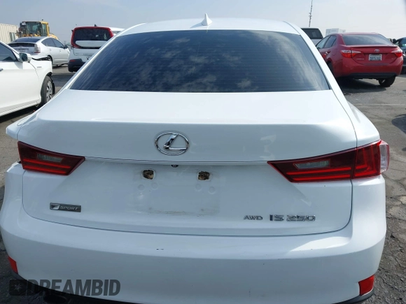 2015 Lexus IS 250 with VIN JTHCF1D2XF5021803, listed as a IAAI auction lot 41593893 with 109,086 mi miles. Bid and sale history available at carsss.com. Image 16.