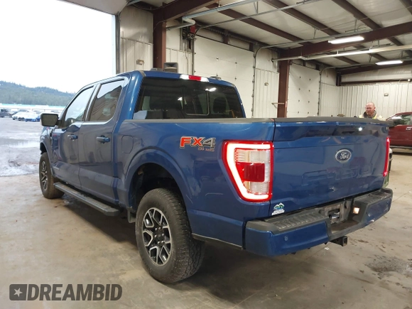 2022 Ford F-150 XL with VIN 1FTFW1ED2NFB76143, listed as a IAAI auction lot 41786244 with 20,862 mi miles. Bid and sale history available at carsss.com. Image 3.