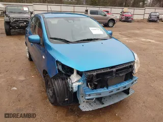 2021 Mitsubishi Mirage ES with VIN ML32AUHJ1MH010878, listed as a IAAI auction lot 41699745 with 45,092 mi miles. Bid and sale history available at carsss.com. Image 6.