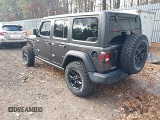 2021 Jeep Wrangler Unlimited Sport S with VIN 1C4HJXDN4MW518307, listed as a IAAI auction lot 41222996 with 39,499 mi miles and . Bid and sale history available at DreamBid. Image 3.