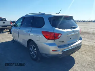 2018 Nissan Pathfinder SV with VIN 5N1DR2MN4JC607605, listed as a IAAI auction lot 41691163 with 99,069 mi miles. Bid and sale history available at carsss.com. Image 3.