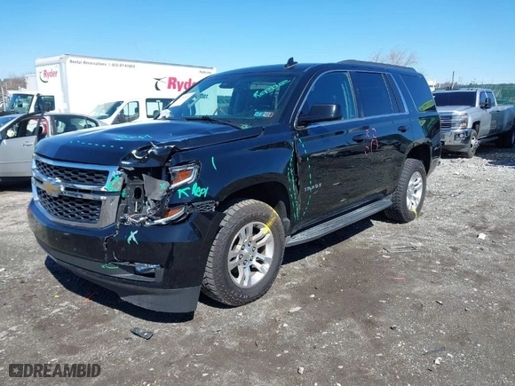 2016 Chevrolet Tahoe LT with VIN 1GNSKBKC1GR285925, listed as a IAAI auction lot 41848107 with 167,873 mi miles. Bid and sale history available at carsss.com. Image 2.