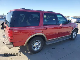 2001 Ford Expedition Eddie Bauer with VIN 1FMRU17L11LB28163, listed as a Copart auction lot 43424585 with 220,543 mi miles and Salvage title. Bid and sale history available at DreamBid. Image 3.