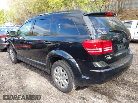 2017 Dodge Journey SE z VIN 3C4PDCAB6HT697631, wystawiony jako IAAI lot #42200146 z przebiegiem 158 511 mil mil oraz . Historia ofert i sprzedaży dostępna na DreamBid. Obrazek 3.