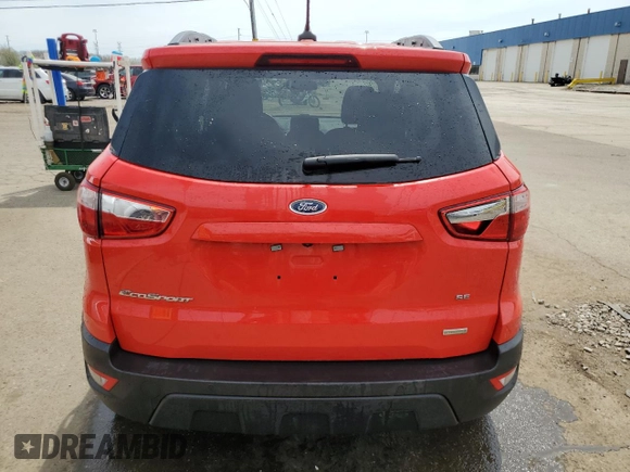 2020 Ford EcoSport SE z VIN MAJ3S2GE9LC353561, wystawiony jako Copart lot #54513195 z przebiegiem 39 436 mil mil oraz Czysty tytuł • Clean title. Historia ofert i sprzedaży dostępna na DreamBid. Obrazek 6.