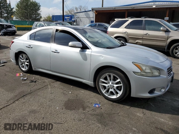 2010 Nissan Maxima SV with VIN 1N4AA5AP1AC858593, listed as a Copart auction lot 53846845 with 145,016 mi miles and Salvage title. Bid and sale history available at DreamBid. Image 4.