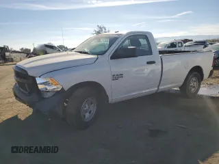 2021 Ram 1500 Tradesman with VIN 3C6JR6DG5MG663495, listed as a Copart auction lot 84513314 with 74,782 mi miles and Salvage title. Bid and sale history available at DreamBid. Image 1.