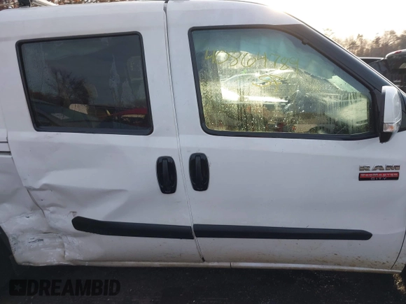 2018 Ram ProMaster City Cargo Van Tradesman SLT with VIN ZFBERFBB7J6H77745, listed as a IAAI auction lot 40864789 with 179,657 mi miles. Bid and sale history available at carsss.com. Image 13.