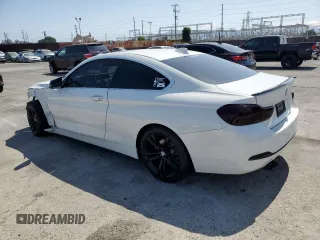 2019 BMW 4 Series 430i with VIN WBA4W3C58KAF91832, listed as a Copart auction lot 62503235 with 53,280 mi miles and Salvage title. Bid and sale history available at DreamBid. Image 2.