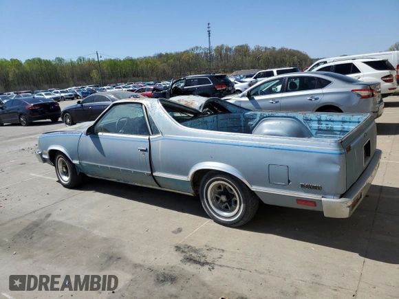 1987 Chevrolet El Camino SS z VIN 3GCCW80H4HS912151, wystawiony jako Copart lot #52302005 z przebiegiem 54 489 mil mil oraz Szkoda całkowita • Salvage title. Historia ofert i sprzedaży dostępna na DreamBid. Obrazek 2.