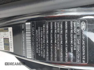 2011 Land Rover Range Rover SC with VIN SALMF1E41BA330009, listed as a IAAI auction lot 42603546 with 125,493 mi miles and . Bid and sale history available at DreamBid. Image 9.
