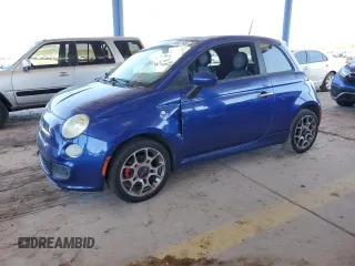 2012 FIAT 500 Sport with VIN 3C3CFFBR1CT108004, listed as a Copart auction lot 55847145 with 142,149 mi miles and Clean title. Bid and sale history available at DreamBid. Image 1.