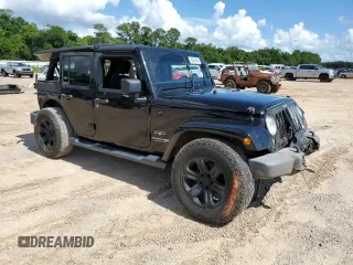 2018 Jeep Wrangler Unlimited Sahara with VIN 1C4HJWEG1JL926982, listed as a Copart auction lot 60640485 with 138,099 mi miles and Salvage title. Bid and sale history available at DreamBid. Image 4.