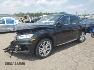 2018 Audi Q5 Premium Plus with VIN WA1BNAFY5J2051376, listed as a Copart auction lot 60724775 with 22,830 mi miles and Salvage title. Bid and sale history available at DreamBid. Image 1.
