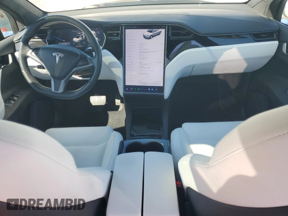 2020 Tesla Model X Long Range with VIN 5YJXCAE26LF270135, listed as a Copart auction lot 49711735 with Not Provided miles and Salvage Title. Bid and sale history available at carsss.com. Image 8.
