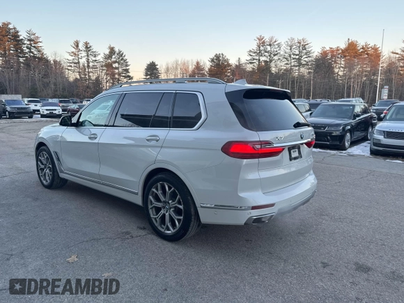 2020 BMW X7 xDrive40i z VIN 5UXCW2C05L9A03397, wystawiony jako IAAI lot #41381437 z przebiegiem 141 656 mil mil oraz . Historia ofert i sprzedaży dostępna na DreamBid. Obrazek 3.