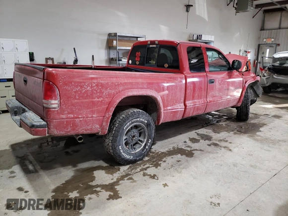 1999 Dodge Dakota SLT with VIN 1B7GG22X8XS314588, listed as a Copart auction lot 87926555 with 204,208 mi miles and Salvage Title. Bid and sale history available at carsss.com. Image 3.