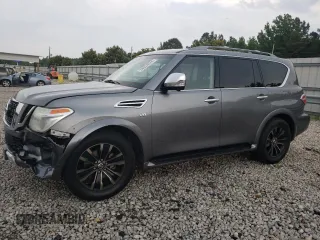 2017 Nissan Armada Platinum with VIN JN8AY2NF5H9303146, listed as a Copart auction lot 56524074 with 64,541 mi miles and Salvage Title. Bid and sale history available at carsss.com. Image 1.