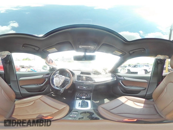 2017 Audi Q3 Premium with VIN WA1ECCFS3HR011650, listed as a Copart auction lot 59007505 with 67,728 mi miles and Salvage title. Bid and sale history available at DreamBid. Image 16.