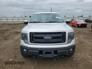 2014 Ford F-150 XL with VIN 1FTFW1EF4EKG43877, listed as a Copart auction lot 55682295 with 166,229 mi miles and Salvage title. Bid and sale history available at DreamBid. Image 5.