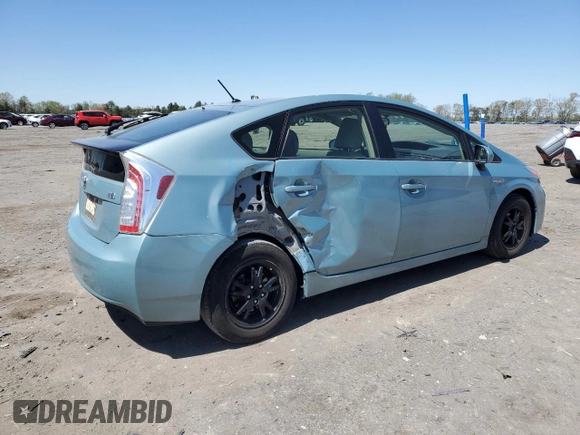 2014 Toyota Prius Four with VIN JTDKN3DU7E1756676, listed as a Copart auction lot 52323465 with 95,090 mi miles and Salvage Title. Bid and sale history available at DreamBid. Image 3.