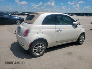 2012 FIAT 500 Pop with VIN 3C3CFFDR8CT128778, listed as a Copart auction lot 54201585 with 134,742 mi miles and Salvage title. Bid and sale history available at DreamBid. Image 3.