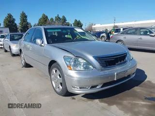 2004 Lexus LS 430 with VIN JTHBN36F640151601, listed as a IAAI auction lot 41685814 with 122,501 mi miles. Bid and sale history available at carsss.com. Image 1.