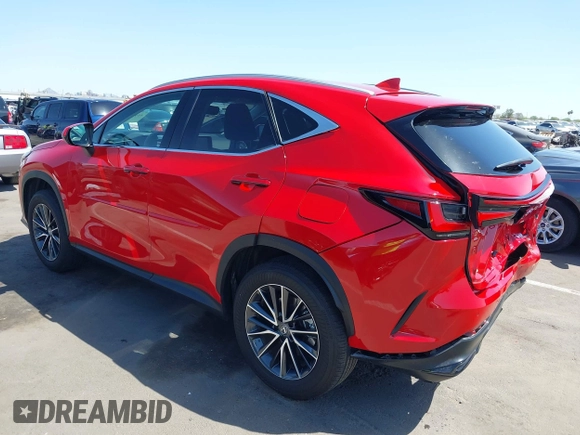 2023 Lexus NX with VIN 2T2GGCEZ2PC020362, listed as a IAAI auction lot 41968514 with 16,549 mi miles. Bid and sale history available at carsss.com. Image 3.