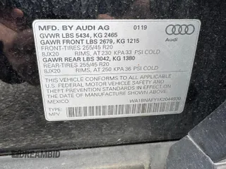 2019 Audi Q5 Premium Plus z VIN WA1BNAFY1K2044930, wystawiony jako Copart lot #58253835 z przebiegiem 135 697 mil mil oraz Czysty tytuł • Clean title. Historia ofert i sprzedaży dostępna na DreamBid. Obrazek 10.