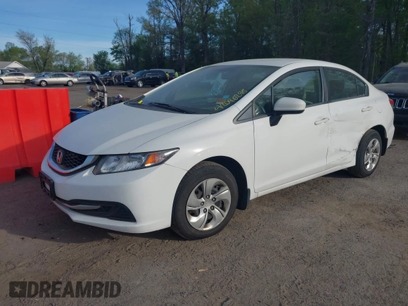 2015 Honda Civic Sedan LX with VIN 19XFB2F58FE292421, listed as a IAAI auction lot 42096298 with 141,594 mi miles. Bid and sale history available at carsss.com. Image 17.