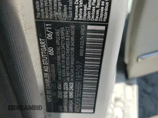 2011 Mercedes-Benz C 300 Sport with VIN WDDGF5EB8BR185097, listed as a Copart auction lot 62524365 with 166,313 mi miles and Salvage title. Bid and sale history available at DreamBid. Image 12.
