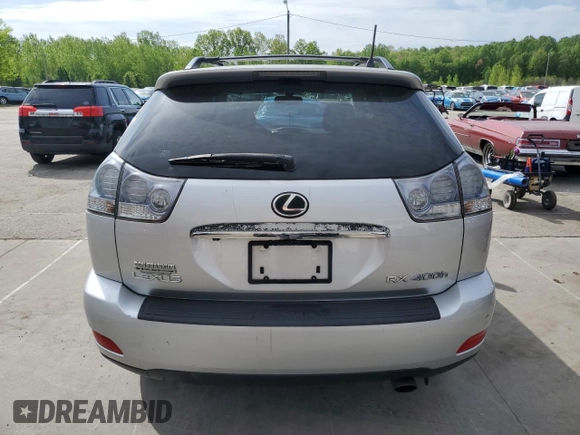 2008 Lexus RX 400h with VIN JTJHW31U282062288, listed as a Copart auction lot 53886005 with 264,042 mi miles and Clean Title. Bid and sale history available at DreamBid. Image 6.