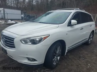 2014 Infiniti QX60 with VIN 5N1AL0MM4EC552630, listed as a IAAI auction lot 41658004 with 154,688 mi miles. Bid and sale history available at carsss.com. Image 17.