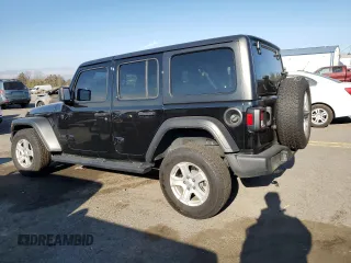 2022 Jeep Wrangler Unlimited Willys Sport with VIN 1C4HJXDN2NW132521, listed as a Copart auction lot 80614904 with 20,793 mi miles and Salvage Title. Bid and sale history available at DreamBid. Image 2.