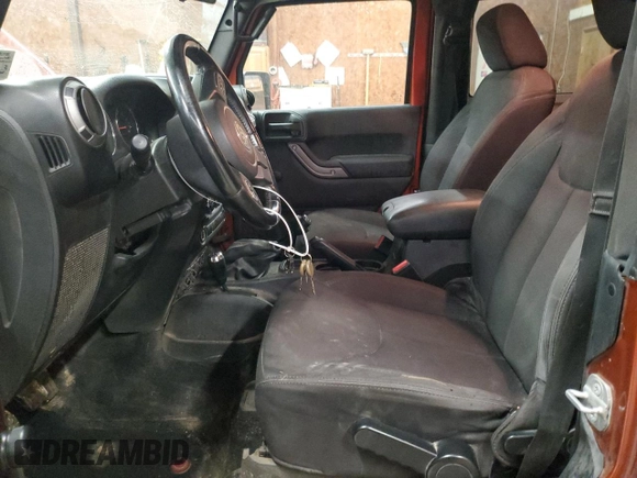 2014 Jeep Wrangler Sport with VIN 1C4AJWAG7EL197285, listed as a Copart auction lot 63451105 with 141,547 mi miles and Salvage title. Bid and sale history available at DreamBid. Image 7.